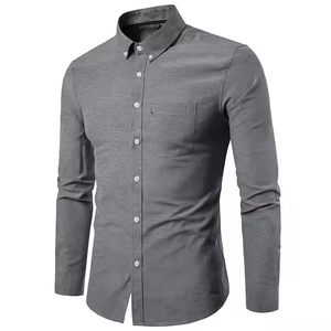 Camisa de algodón transpirable ligera de diseño moderno para hombres con aspecto elegante y elegante - Product Image 3