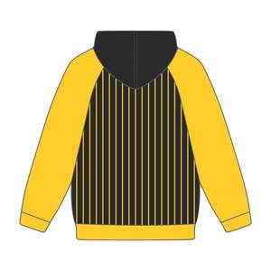 Iota Phi Theta corps noir or Raglan fines rayures pull à capuche grec fraternité vêtements personnalisé Divine Nine HBCU vêtements - Product Image 3