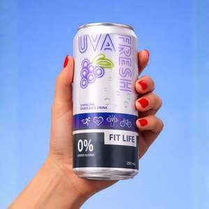 Uva Fresh - Jugo de Uva Roja Espumoso 100% Tempranillo 0.0% ABV - Jugo de Uva Espumoso Español 250ml - Product Image 2