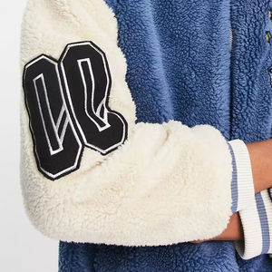 Veste brodée en polaire Sherpa pour homme légère et confortable Veste brodée en polaire Sherpa avec logo personnalisé pour homme - Product Image 2