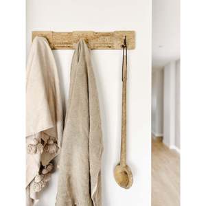 Elegant Indian Carved Wood <b>Wall</b> <b>Hook</b> Panel Large 3-<b>Hook</b> Design Coat Rack - Product Image 6