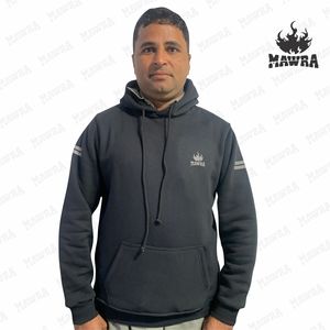 เสื้อฮู้ดผู้ชาย MAWRA MARTIAL ARTS ผ้าฝ้าย 100% ทรงหลวม ระบายอากาศได้ดี เหมาะสำหรับฤดูหนาว น้ำหนักมาก ลายเรียบ - Product Image 1