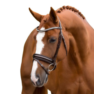 ชุดสายรัดหนังสีน้ำตาลสุดหรูพร้อมแถบคาดคิ้วหนังแท้ที่ได้รับสิทธิบัตรและสายรัดคิ้วประกาย - Product Image 1