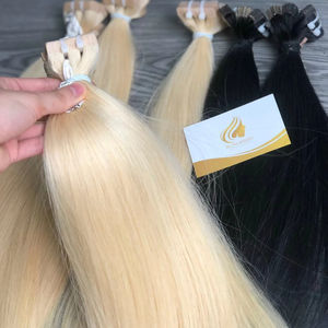 100% cuticule du donneur italien aligné dentelle vague Extensions de cheveux trame unique Double extrémités dessinées couleur claire ruban adhésif couleur des cheveux - Product Image 2