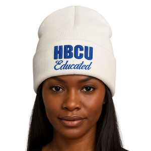 Gorro de acrílico con bordado de chenilla Zeta Phi Beta para personas blancas con educación HBCU, de la hermandad griega Divine Nine, ideal como regalo y para la playa - Product Image 1