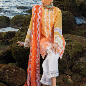 Top Branded O-Neck Solid Pattern Casual <b>Dresses</b> <b>for</b> <b>Women</b> Eco-Friendly Heavy Embroidery Lawn <b>Dress</b> Suits New Washable - Product Image 4