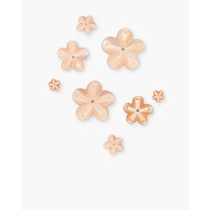 Perles de fleurs en vrac en coquillage rose - Product Image 3