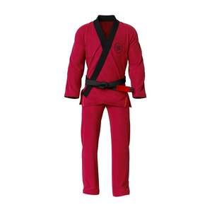 Conjunto de Taekwondo personalizable de alta calidad con cuello en V, ropa deportiva de arte marcial de algodón OEM para adultos con colores y logotipo personalizados - Product Image 1