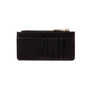 Porte-cartes de visite en cuir noir avec fermeture éclair KRTVZT30021 - Product Image 4