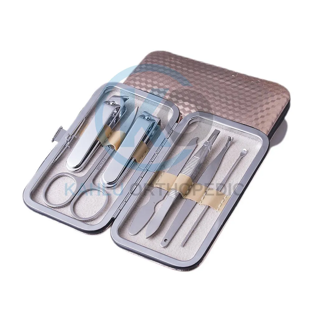 Kit de manucure en acier inoxydable, tondeuse à ongles, coupe-cuticule, ensemble de manucure et de pédicure par KAHLU orthopédique