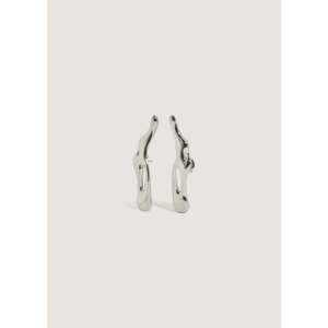 Elara <b>Clip</b>-On Silver Sculptural Earrings - Product Image 1