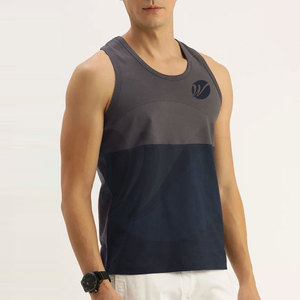 Camiseta sin Mangas Casual de Punto Transpirable de Secado Rápido para Hombre con Color en Contraste, Personalizable de Alta Calidad para Adultos - Product Image 3