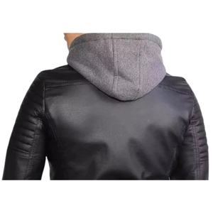 Veste d'hiver en peau de mouton véritable pour homme, OEM, haute qualité, coupe-vent élégant, col montant, logo sur le devant - Product Image 5
