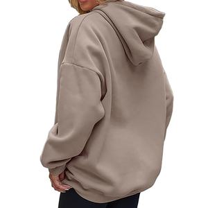 Manufacturer's High Quality <b>Women's</b> Korean <b>Pullover</b> Hoodie 100% Cotton Thick String Winter Season Sport Style With Hooded Collar - Product Image 3
