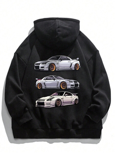 ขายส่งเสื้อสเวตเตอร์แขนยาวแบบกําหนดเองเสื้อสวมหัวมีฮู้ดผู้ชาย - Product Image 5