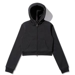 Sweat à capuche court et zippé pour femme de qualité supérieure, doux et durable, idéal pour un usage quotidien et une superposition - Product Image 1