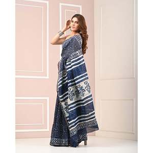 Sari de Georgette Chanderi con Blusa, Vestido Indio de Seda Pesada, Lehenga Banarasi Suave Estilo Bollywood con Salwar Kameez - Product Image 5
