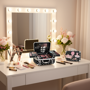 Trousse de maquillage et boîte à bijoux GLAM pour l'organisation des outils de manucure et de beauté - Product Image 3