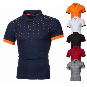 Jersey de verano de Color sólido para hombre, camiseta Polo ajustada, ecológica, de secado rápido, transpirable, de manga corta, Top de moda de Golf - Product Image 5