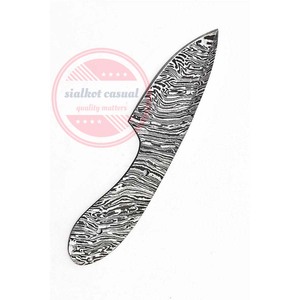 Cuchillos de cocina de caza con hoja en blanco de acero damasco, cuchillas en blanco a la venta - Product Image 6