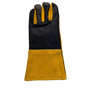 Guantes de seguridad de piel de vaca XL personalizados de alta protección Brazalete De cuero resistente al calor para trabajo de soldadura TIG Mig - Product Image 4