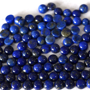 Lapis Lazuli ธรรมชาติ6มม. Cabochon แบนหลัง-หลวม lapis Lazuli คุณภาพสูงสุด - Product Image 1