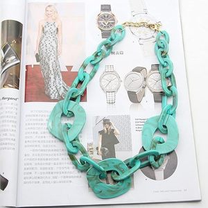 Epoxy Resin <b>Chain</b> Necklace for Ladies Handmade Design Fashion Jewelry Export Quality Resin Necklace Custom Color <b>Cheap</b> Price - Product Image 2