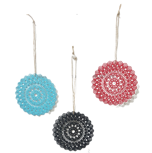 Adornos de Metal para Navidad, artículos de nuevo diseño para decoración del hogar y decoración de pared de snoflawall con corazón, todas las funciones - Product Image 1