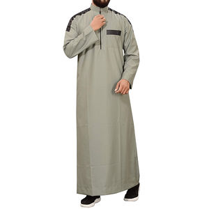 เสื้อคลุมแบบจุบบะห์แขนยาวสำหรับผู้ชาย ดีไซน์เนอร์ ผลิตในปากีสถาน ขายส่ง MOQ ต่ำ จุบบะห์ผู้ชาย โธบผู้ชาย แห้งเร็ว รับผลิตแบบ OEM น้ำหนักเบา - Product Image 4