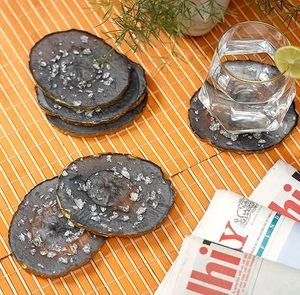 จานรองแก้วเรซินเปลือกหอยสไตล์นางฟ้าโดยงานฝีมือ HF ปรับปรุงการตกแต่งโต๊ะที่ทันสมัยสำหรับการจัดประสบการณ์การรับประทานอาหาร - Product Image 1