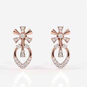 Seraphina Moissanite Diamond 0,43 Quilates Juego de puntas redondas Pendientes de plata esterlina Certificado IGC - Product Image 2