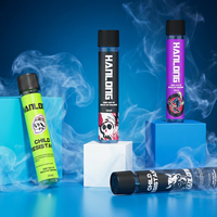 Tube en verre personnalisé de 116 mm et 125 mm, format King Size, pré-emballé, avec logo, tube en verre CRC, flacons en verre à l'épreuve des enfants avec couvercles CR