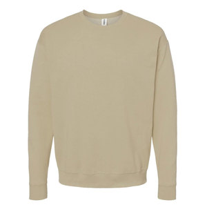 Sudadera holgada con cuello redondo de color sólido para hombre con logotipo personalizado y sudaderas informales lisas de algodón 100% para hombre, sudadera lisa con cuello redondo - Product Image 4