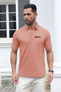 Vente en gros de chemises de golf décontractées unies de haute qualité avec logo personnalisé imprimé sur le devant pour hommes, séchage rapide, offre ODM - Product Image 4
