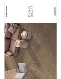 Design italien Kinsale Bianco Carreaux de porcelaine émaillée moderne anti-dérapant pour Villa Mall-Décoration de chambre solide Hôpitaux antibactériens - Product Image 1