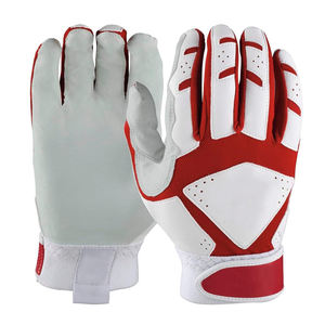 Gants de frappeur de baseball à manchette courte au design personnalisé Gants de frappeur en cuir de vachette véritable antidérapants et respirants - Product Image 3