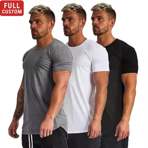 T-shirts de haute qualité pour hommes, chemise à épaules tombantes surdimensionnées et respirante avec logo et design personnalisés - Product Image 1