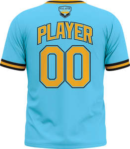 Ropa deportiva personalizada unisex, conjunto de pantalones y Jersey, uniforme de equipo de softball con medias mangas y botones, ropa deportiva transpirable para hombres - Product Image 4