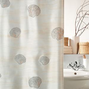 Spirella Atlantis Collection, Rideau de douche textile 180 x 200, 100% polyester, marron - Product Image 2