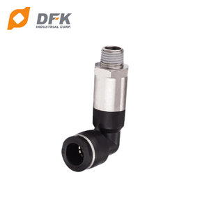 DFK 90 ° Piezas neumáticas de plástico Dia 6 Codo largo para sistema de presión de aire - Product Image 5