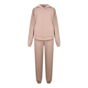 2025 OEM femmes à capuche Zip Activewear meilleur Design 2 pièces survêtements tenues ensembles solides ODM survêtements pour l'entraînement d'hiver - Product Image 6