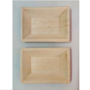 Assiettes jetables rectangulaires de qualité supérieure élégantes et écologiques pour les fêtes d'événements de restauration à usage quotidien - Product Image 1