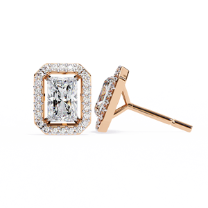 ต่างหูเพชรผู้หญิงหรูหราดีไซน์เนอร์เครื่องประดับสำหรับเจ้าสาวสตั๊ดสี่เหลี่ยม - Product Image 4