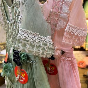 Nuevo diseño, trajes informales de algodón para niñas, ropa de fiesta de calidad de exportación para recién nacidos, tela satinada, edad, niños, primavera, precio bajo - Product Image 6