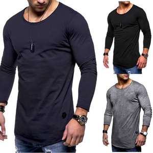 Camisetas de manga corta con estampado en forma de U a la moda para hombre personalizadas 100% algodón de talla grande tejido de punto estilo informal - Product Image 4