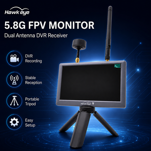 Moniteur FPV 5 pouces Hawk Eye Little Pilot 4 5 8G avec double récepteur et enregistreur DVR pour drone RC quadricoptère - Product Image 2