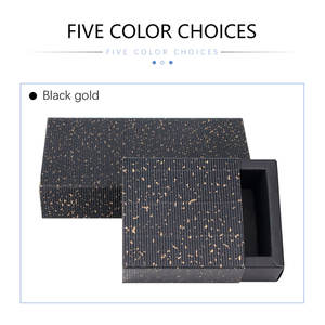 Emballage personnalisé noir boîte cadeau transparente carte noire fête de vacances boîte d'emballage bijoux bonbons mariage exquis boîte de présentation - Product Image 3