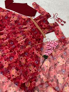 Evergreen Design meilleur tissu pur doux Organza soie imprimé numérique robe avec Chudidar Salwar Dupatta femmes fabricant de mode - Product Image 5