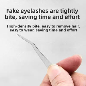 Pinzas de precisión multiusos para el cuidado de la belleza, Aplicación de pestañas, depilación de cejas y cuidado facial sensible. - Product Image 6