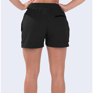 Custom High Waist Women's Workout <b>Shorts</b> Breathable Stretch Activewear with Button <b>Decoration</b> OEM Supplier - Product Image 3